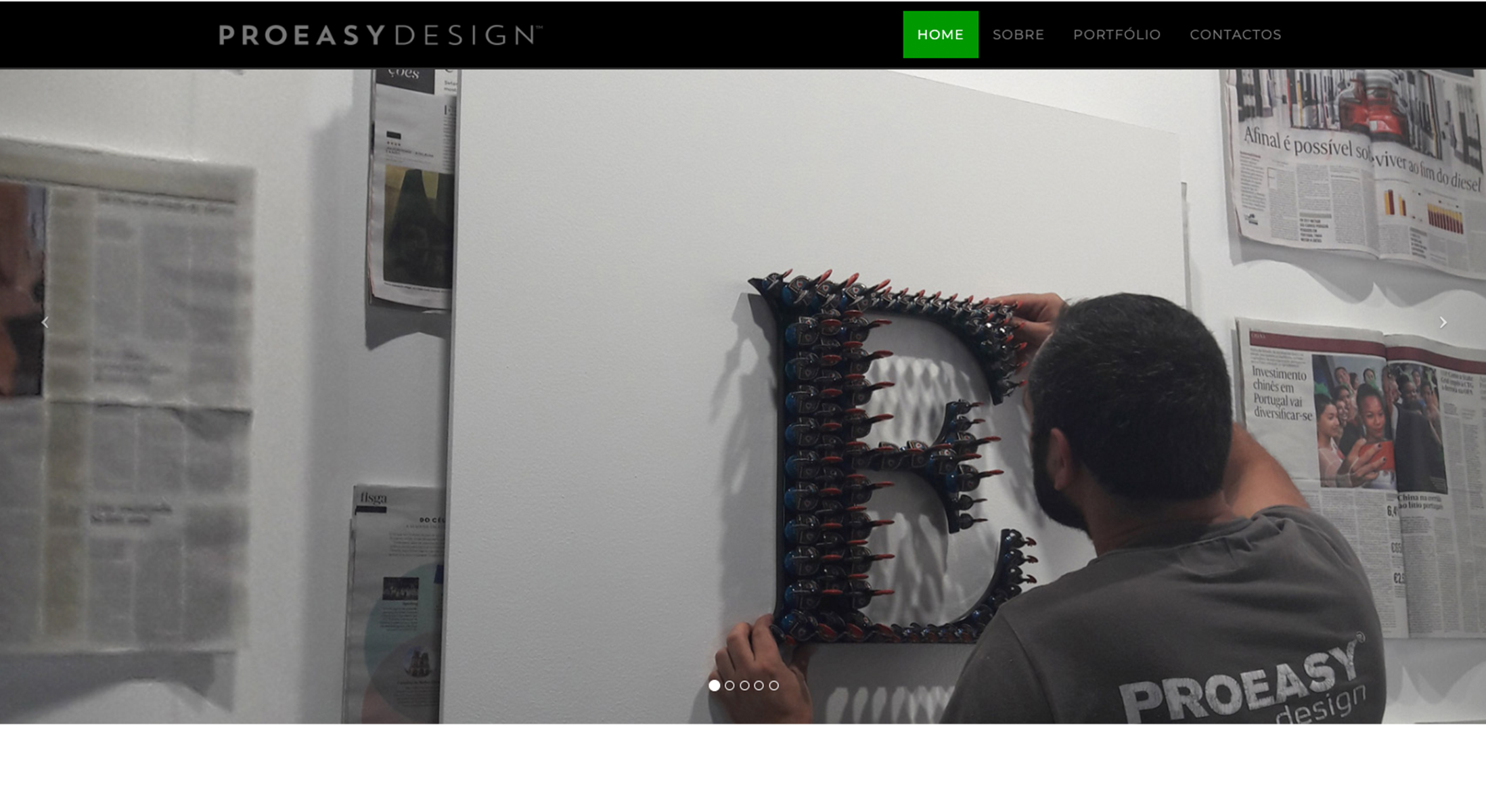 Site da empresa Proeasy Design