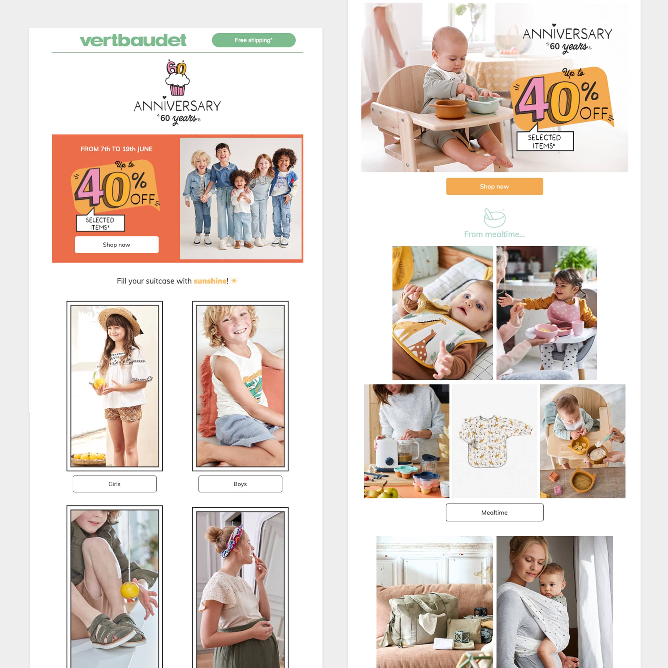 Newsletter vertbaudet.com